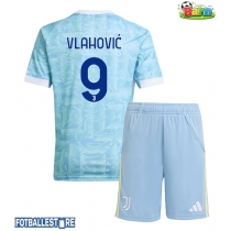 Juventus Dusan Vlahovic #9 Bortedraktsett Barn 2025-26 Kortermet (+ Korte bukser)